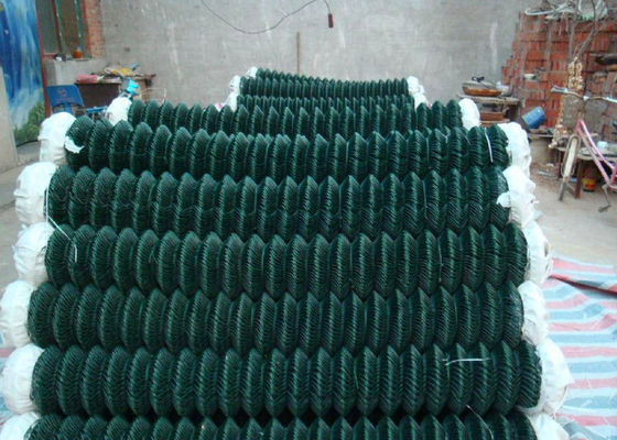 metallo di 5mm recinto Pvc Diamond Mesh Fencing Smooth Surface del collegamento a catena da 4 piedi