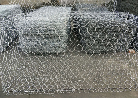 Il PVC di lunga vita ha ricoperto il cavo esagonale Mesh Hot Dip Galvanized 80*100mm