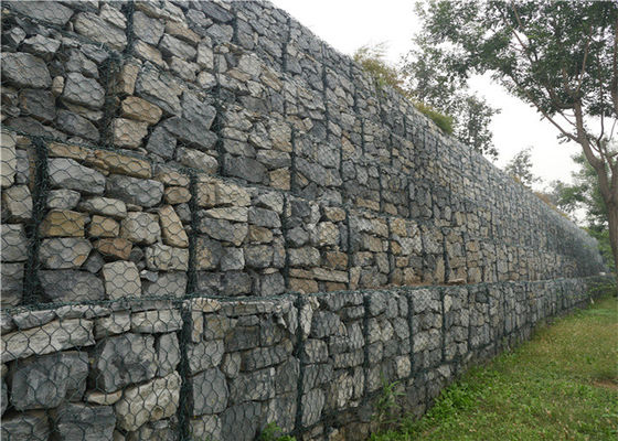 I canestri rivestiti di plastica della roccia fissano i fori di Mesh Chicken Wire With Small