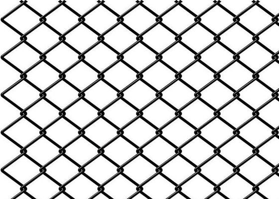 Il PVC nero ha ricoperto Diamond Chain Link Fence