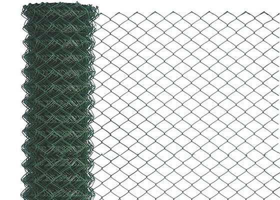 Lega di alluminio dello zinco Diamond Chain Link Fence Roll 50x50mm 4ft