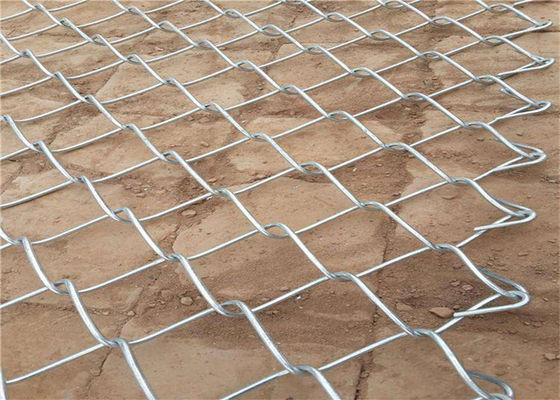 Lega di alluminio dello zinco Diamond Chain Link Fence Roll 50x50mm 4ft
