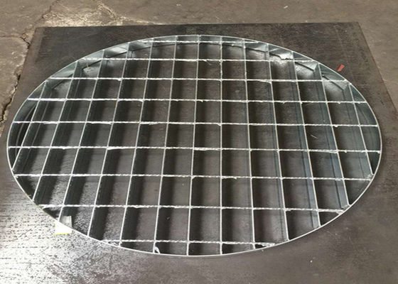Copertura di botola all'aperto del metallo che gratta la griglia galvanizzata circolare di 25*3mm