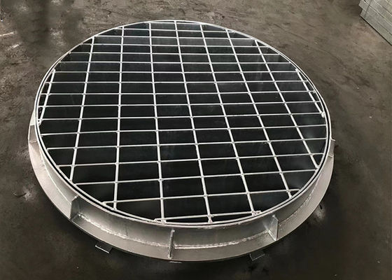 Copertura di botola all'aperto del metallo che gratta la griglia galvanizzata circolare di 25*3mm