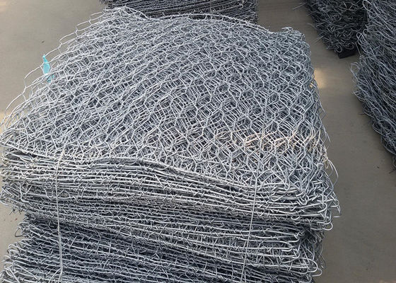 Cavo Mesh Zinc Aluminum Alloy della parete del gabbione di trattamento dello scorrevole del fiume 80mm*100mm